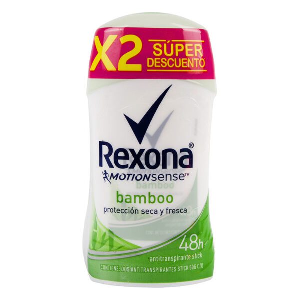 2 Desodorantes Rexona Mot Sen Bamboo 50 G Súper Descuento