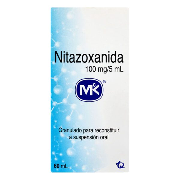 Nitazoxanida Suspensión 2% 100 Mg 60 Ml Mk - Imagen 2