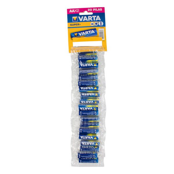 Pila Varta Carbón Aa Tira 20 Unidades