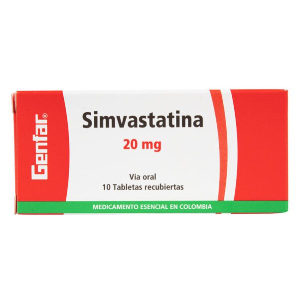 Simvastatina 20 Mg 10 Tabletas Gf - Imagen 2