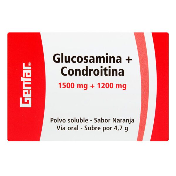 Glucosamina + Condroitina 1500 Mg 15 Sobres Nrj Gf - Imagen 2