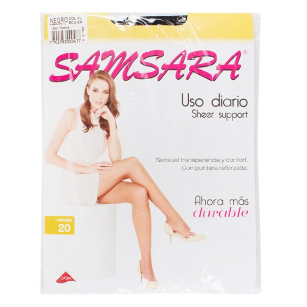 Medias Samsara Sheer Supportt Xl Negro - Imagen 2