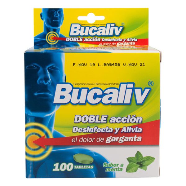 Bucaliv Menta 6Mg 100 Tabletas - Imagen 2