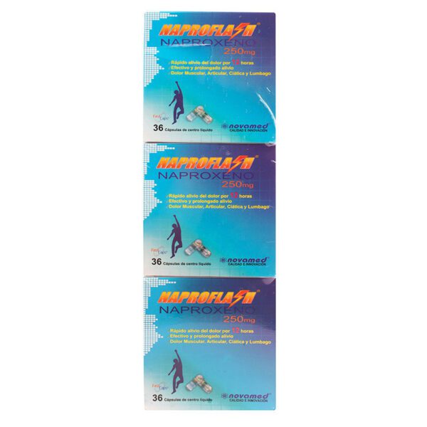 Naproflash 250Mg 36 Capsulas Pg 2 Llev.3 - Imagen 2