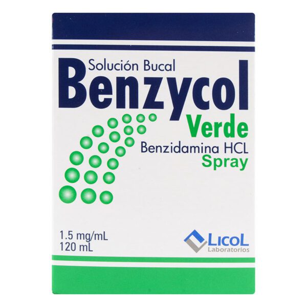 Benzycol Spray Verde 120 Ml - Imagen 2