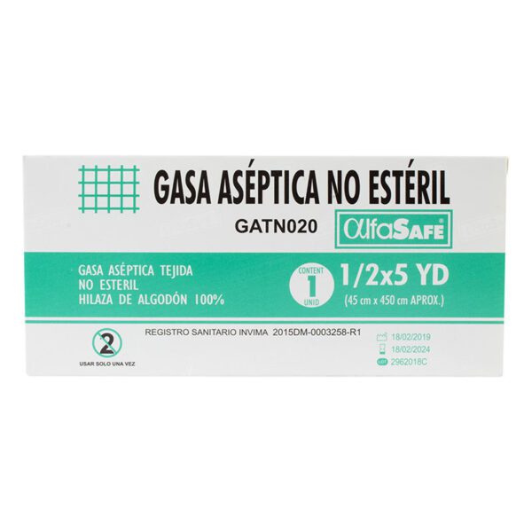 Gasa Alfa Aseptica 1/2X5 - Imagen 2