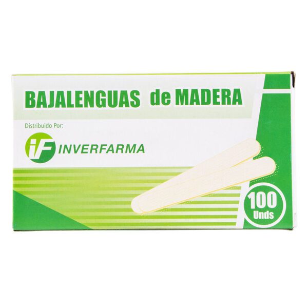 Bajalenguas De Madera Inverfarma 100 Uds