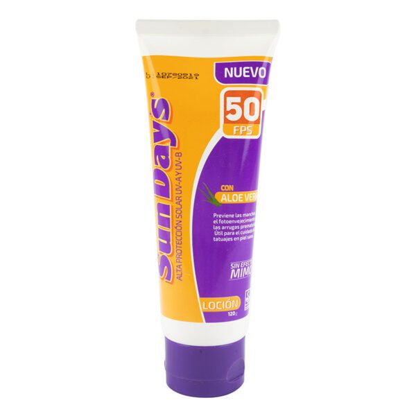 Protector Solar Sun Days Fps 50 Loción 120 Ml