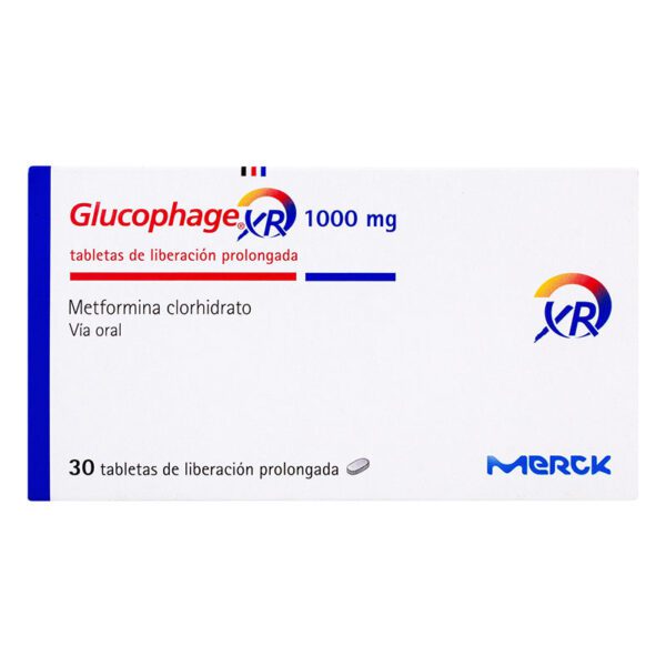 Glucophage Xr 1000 Mg 30 Tabletas (A)(3%+)(Pae) - Imagen 2