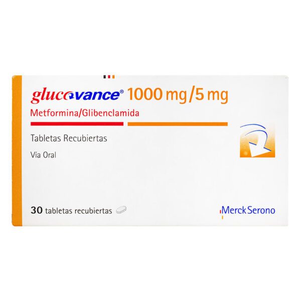 Glucovance 1000/5 Mg 30 Tabletas