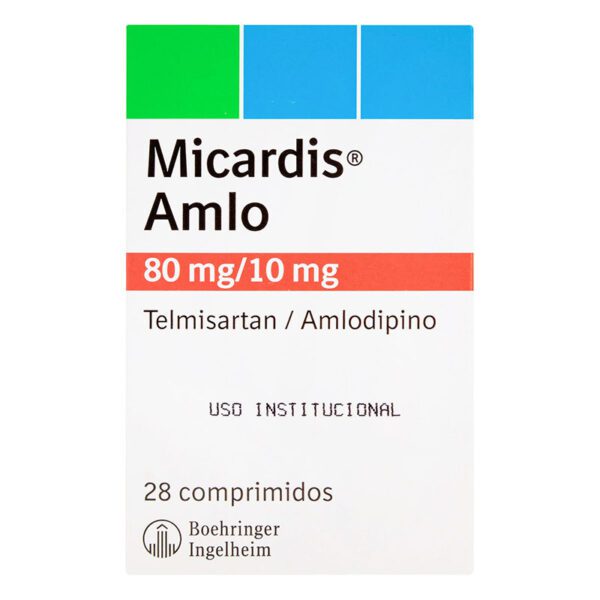 Micardis Amlo 80/10 Mg 28 Tabletas (A)(3%+)(Pae)