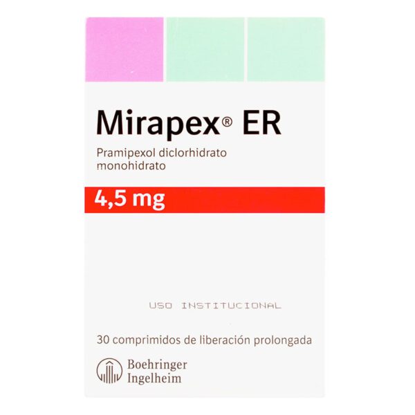 Mirapex Er 4.5Mg 30 Tabletas (E)(P)491124 - Imagen 2