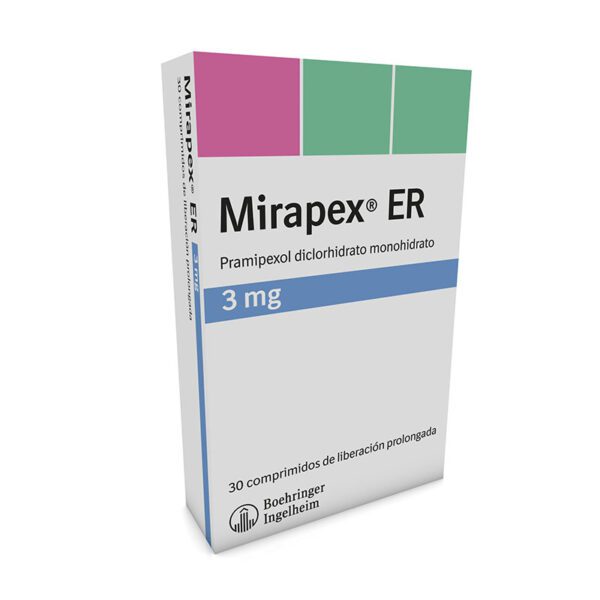 Mirapex Er 3 Mg 30 Tabletas (A)(P)327416(Pae) - Imagen 2