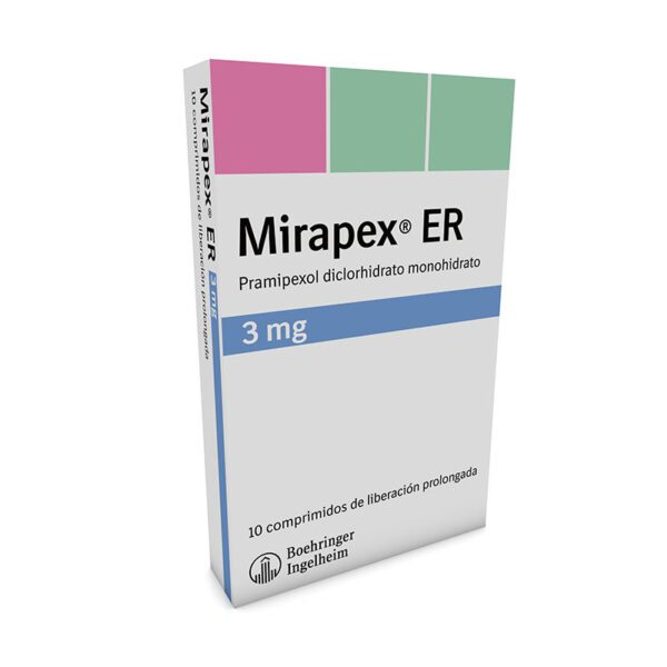 Mirapex Er 3 Mg 10 Tabletas (A)(P)109139(Pae) - Imagen 2