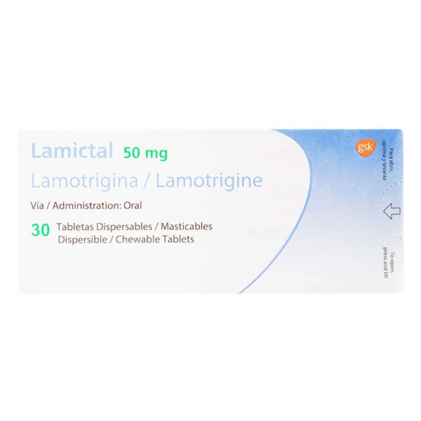 Lamictal Dispersa 50 Mg 30 Tabletas(P)21900(Sc) - Imagen 2