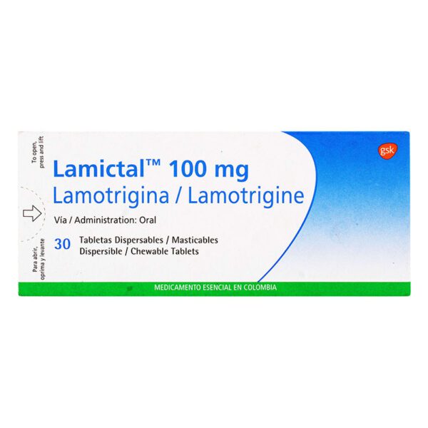 Lamictal Dispersa 100 Mg 30 Tabletas (A)(M)43800 - Imagen 2