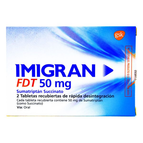 Imigran Fdt 50 Mg 2 Tabletas - Imagen 2