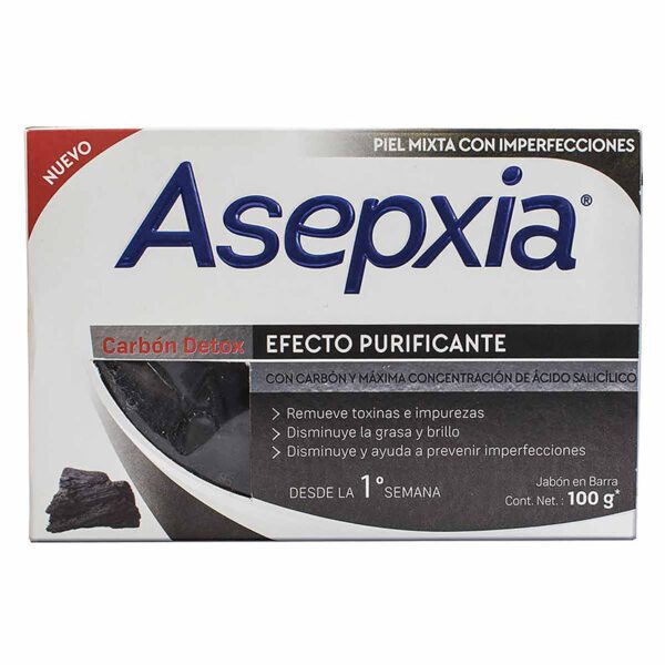 Jabón Asepxia Carbón Detox 100 Gr(Sf) - Imagen 2