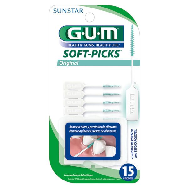 Palillos Dentales Soft Picks Gum 15 Unidades