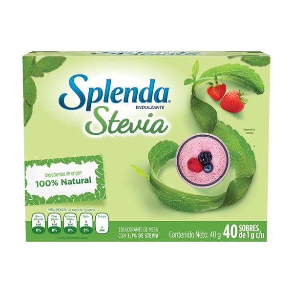 Splenda Stevia Frutos Rojos 40 Gr