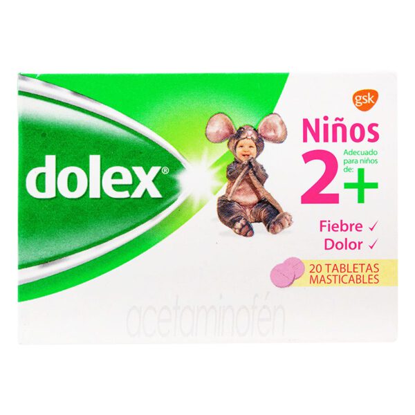 Dolex Pediatrico 20 Tabletas Masticable - Imagen 2