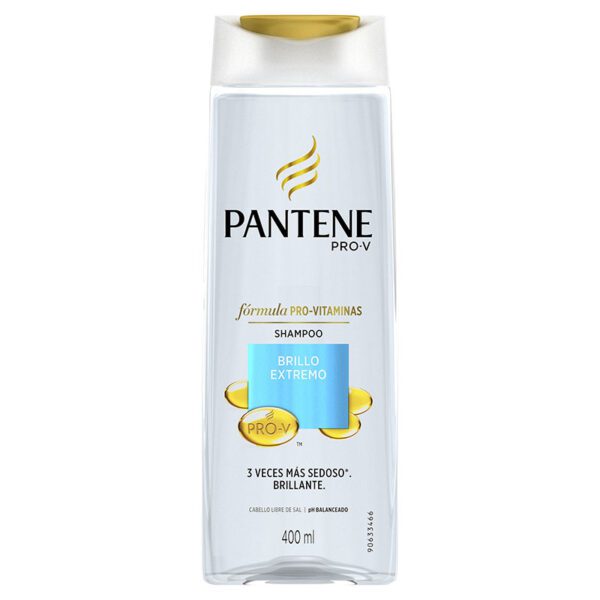 Shampoo Pantene Brillo Extremo 400 Ml - Imagen 2