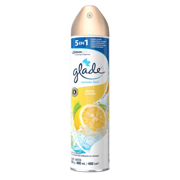 Ambientador Glade Spray Lemon Fresh 400 Ml - Imagen 2