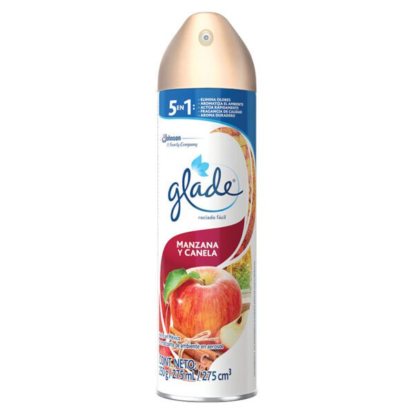 Ambientador Glade Spray Manzana Canela 250 Gr 275 Ml - Imagen 2