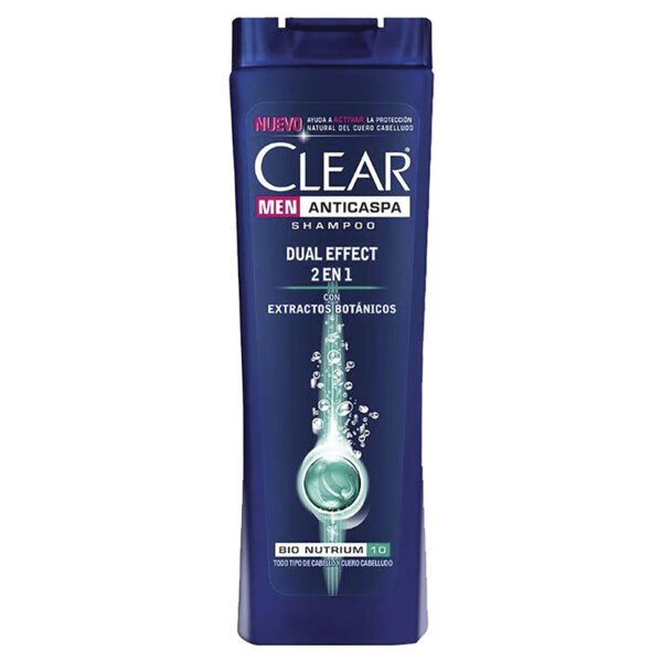 Shampoo Clear 2 En 1 Dual Effect 400 Ml - Imagen 2