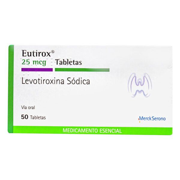 Eutirox 25 Mcg 50 Tabletas