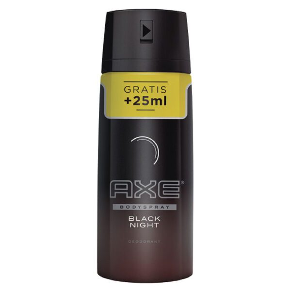 Desodorante Axe Body Spray Black Night 150 Ml Gratis 25Ml - Imagen 2