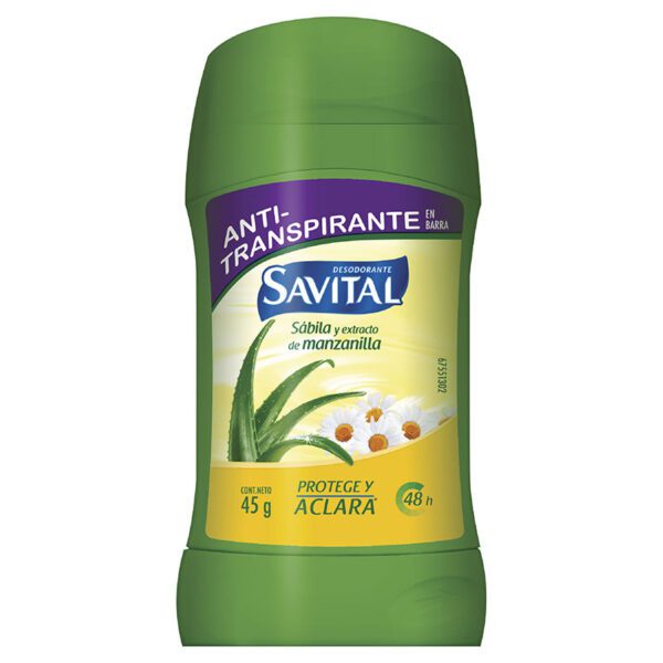 Desodorante Savital Barra Sábila Manzanilla 45 Gr M