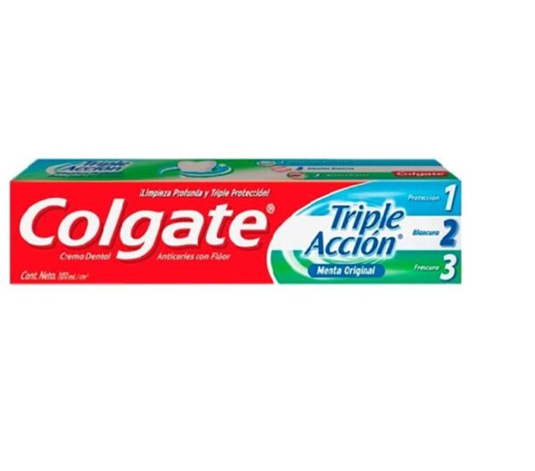 Crema Dental Colgate Triple Acción 100 Gr