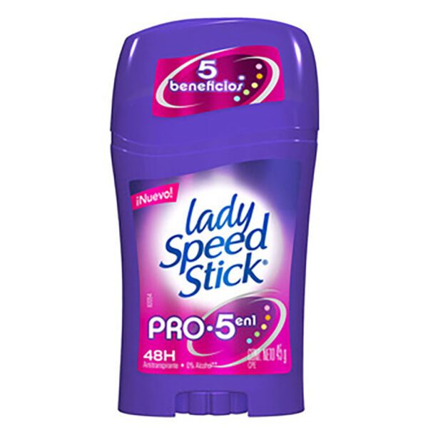 Desodorante Lady Speed Stick Professional 5 En 1 Barra 45 Gr