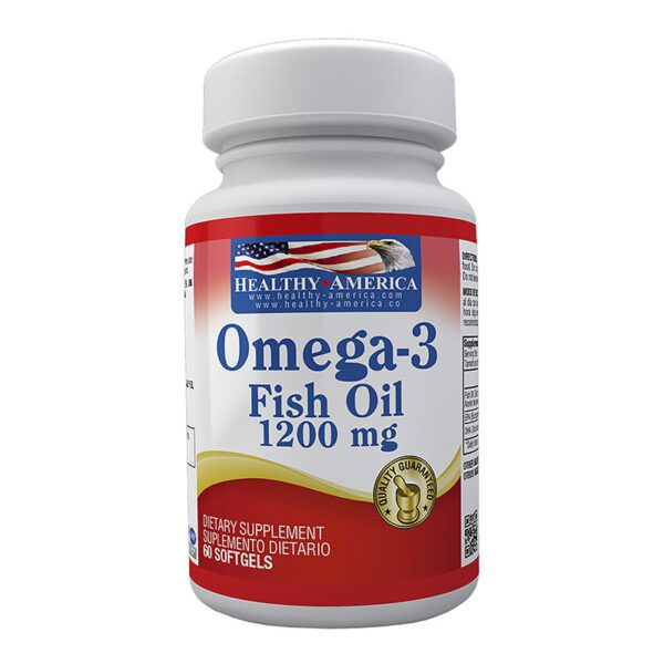 Omega 3 Fish Oil 1200 Mg 60 Softgels - Imagen 2