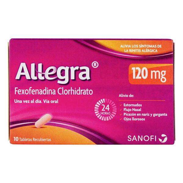 Allegra 120 Mg 10 Comprimidos (3%+) - Imagen 2