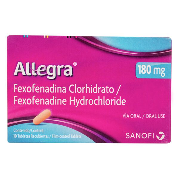 Allegra 180 Mg 10 Tabletas (3%+)(A)(Pae) - Imagen 2