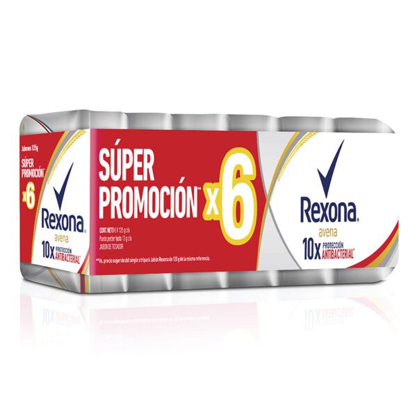 6 Jabones Rexona Avena 125 Gr Súper Oferta