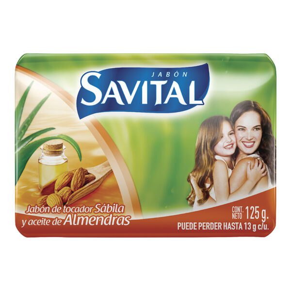 Jabón Savital Sábila Y Almendras 125 Gr - Imagen 2