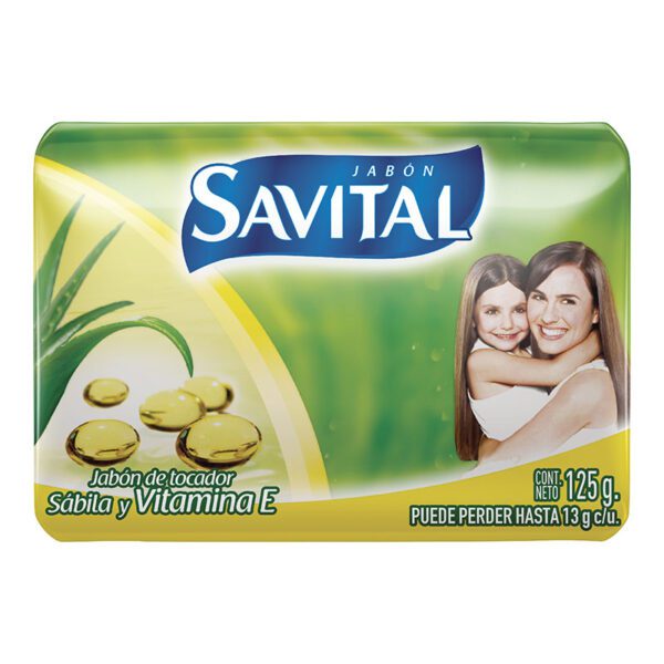 Jabón Savital Sábila Y Vitamina E 125 Gr