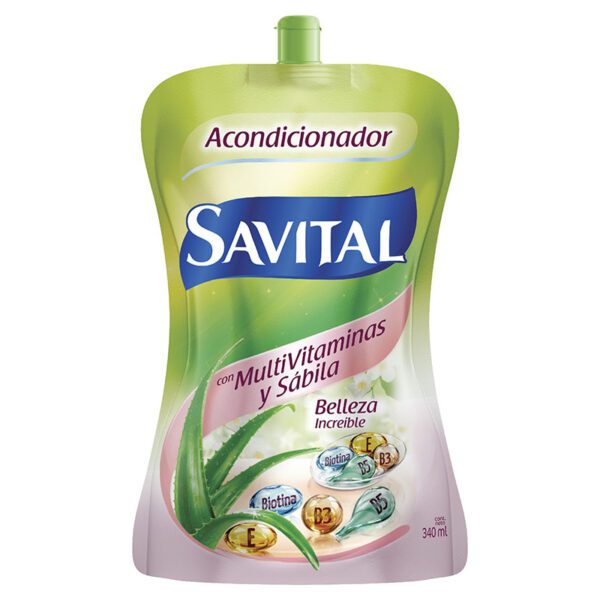 Acondicionador Savital Multivitaminas Sábila 340Ml D P - Imagen 2