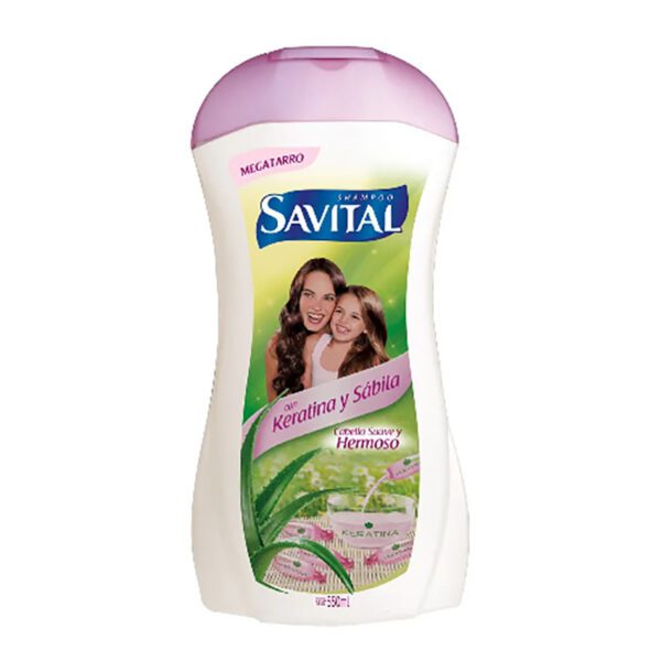 Shampoo Savital Keratina 550 Ml - Imagen 2