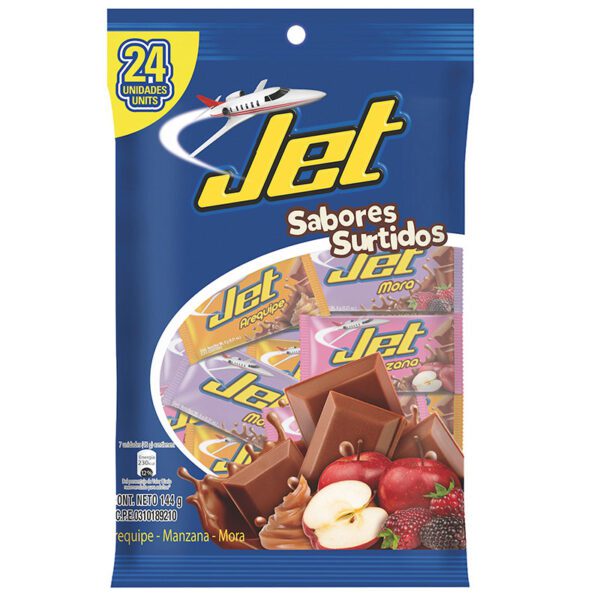 Chocolatina Jet Surtido 24 Unidades