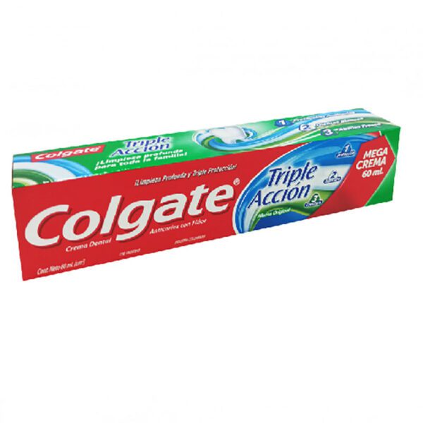 Crema Dental Colgate Triple Acción 60 Gr Crema - Imagen 2