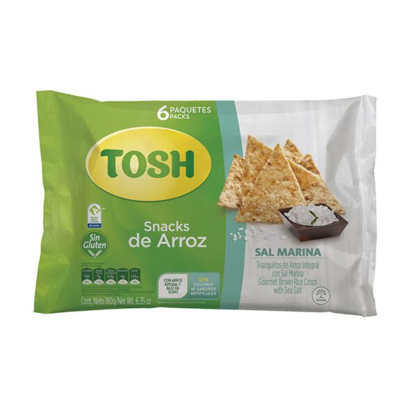 Pasabocas Tosh Sal Marina 30 Gr 6 Unidades