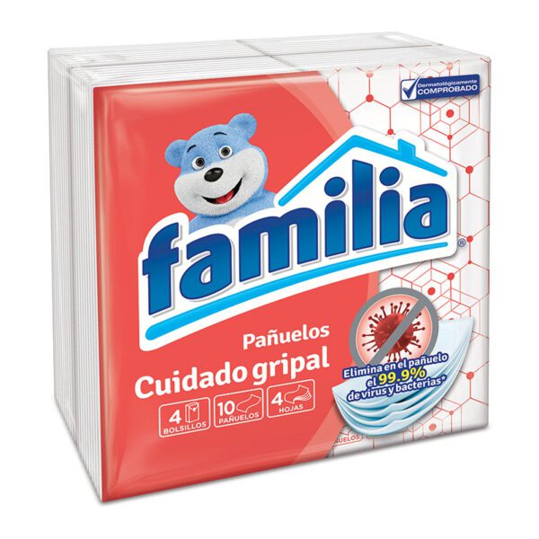 Pañuelos Familia Cuidado Gripal 4 Unidades