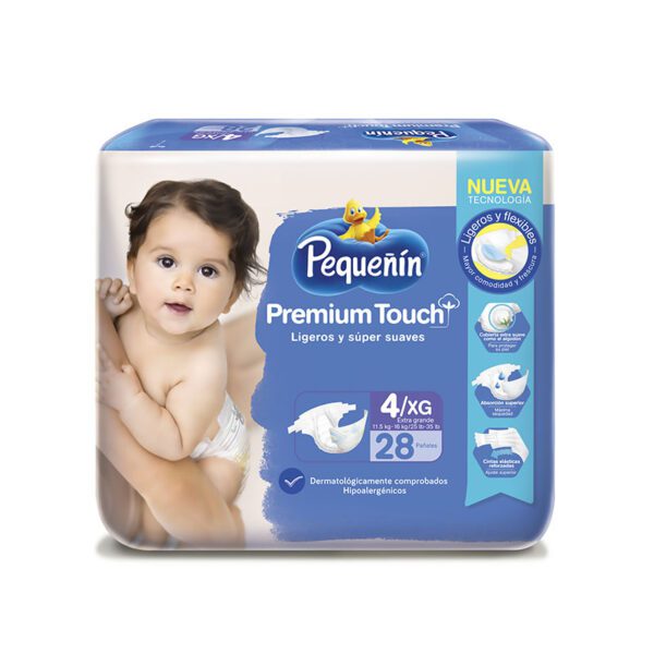 Pañal Pequeñin Premium Touch Etapa 4 Xg 28 Unidades - Imagen 2