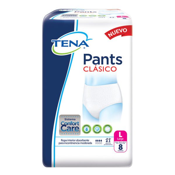 Pañal Tena Pants Clásico Large 8 Unidades - Imagen 2