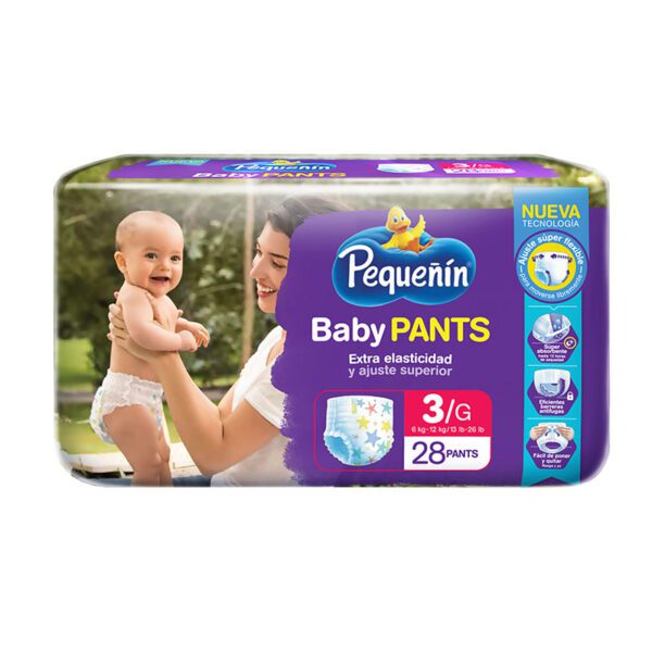 Pañal Pequeñin Baby Pants Etapa 3G 28 Unidades - Imagen 2