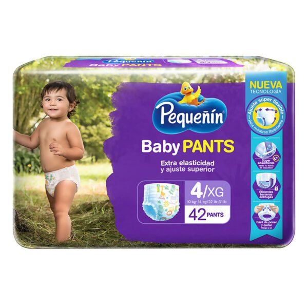 Pañal Pequeñin Baby Pants Etapa 4 Xg 42 Unidades - Imagen 2